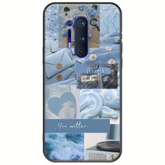Aesthetic Blue OnePlus 8 Pro Black TPU (Μαύρη Σιλικόνη)