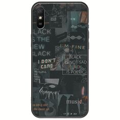 Aesthetic Black Xiaomi Redmi 9A Black TPU (Μαύρη Σιλικόνη)