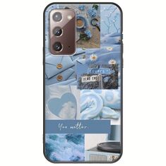 Aesthetic Blue Samsung Galaxy Note 20 Black TPU (Μαύρη Σιλικόνη)