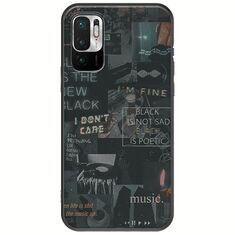 Aesthetic Black Xiaomi Redmi Note 10 5G Black TPU (Μαύρη Σιλικόνη)