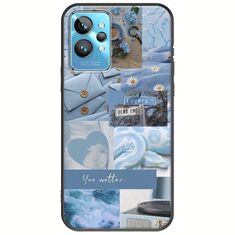 Aesthetic Blue Realme GT2 Pro Black TPU (Μαύρη Σιλικόνη)