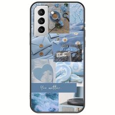Aesthetic Blue Samsung Galaxy S22 Plus Black TPU (Μαύρη Σιλικόνη)
