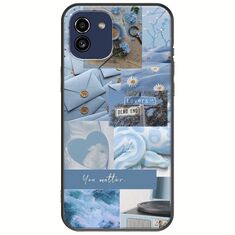 Aesthetic Blue Samsung Galaxy A03 Black TPU (Μαύρη Σιλικόνη)