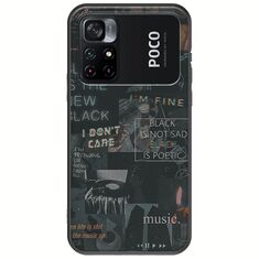 Aesthetic Black Xiaomi Poco M4 Pro 4G Black TPU (Μαύρη Σιλικόνη)