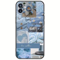 Aesthetic Blue Nothing Phone (1) Black TPU (Μαύρη Σιλικόνη)