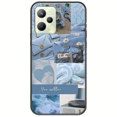 Aesthetic Blue Realme Narzo 50A Prime Black TPU (Μαύρη Σιλικόνη)