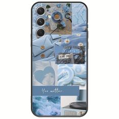 Aesthetic Blue Samsung Galaxy A34 5G Black TPU (Μαύρη Σιλικόνη)