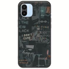 Aesthetic Black Xiaomi Redmi A2 Black TPU (Μαύρη Σιλικόνη)