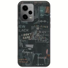 Aesthetic Black Xiaomi Redmi Note 12 5G Black TPU (Μαύρη Σιλικόνη)