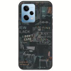 Aesthetic Black Xiaomi Redmi Note 12 4G Black TPU (Μαύρη Σιλικόνη)