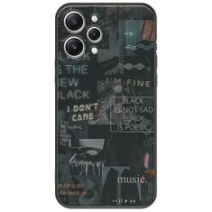 Aesthetic Black Xiaomi Redmi 12 Black TPU (Μαύρη Σιλικόνη)