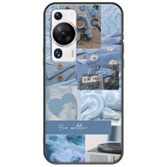Aesthetic Blue Huawei P60 Pro Black TPU (Μαύρη Σιλικόνη)