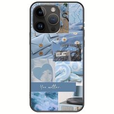 Aesthetic Blue iPhone 15 Pro Max Black TPU (Μαύρη Σιλικόνη)
