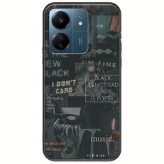 Aesthetic Black Xiaomi Poco C65 Black TPU (Μαύρη Σιλικόνη)