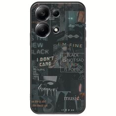 Aesthetic Black Xiaomi Redmi Note 13 4G Black TPU (Μαύρη Σιλικόνη)