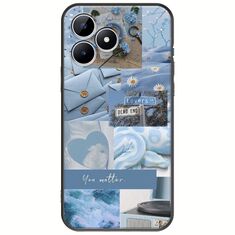 Aesthetic Blue Realme Note 50 Black TPU (Μαύρη Σιλικόνη)