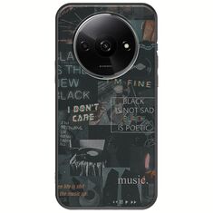 Aesthetic Black Xiaomi Redmi A3 Black TPU (Μαύρη Σιλικόνη)