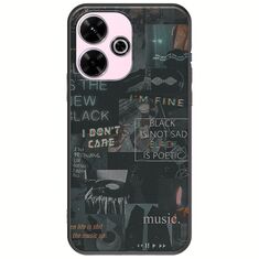 Aesthetic Black Xiaomi Poco M6 4G Black TPU (Μαύρη Σιλικόνη)