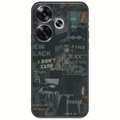 Aesthetic Black Xiaomi Poco F6 5G Black TPU (Μαύρη Σιλικόνη)