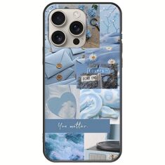 Aesthetic Blue iPhone 16 Pro Black TPU (Μαύρη Σιλικόνη)