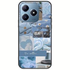 Aesthetic Blue Realme C63 Black TPU (Μαύρη Σιλικόνη)