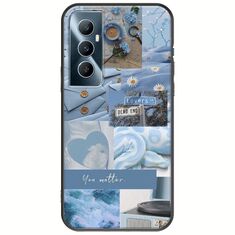 Aesthetic Blue Realme C65 4G Black TPU (Μαύρη Σιλικόνη)