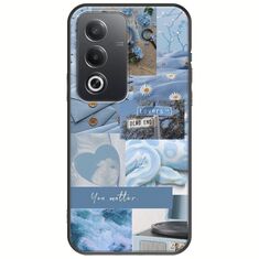 Aesthetic Blue Oppo A80 5G Black TPU (Μαύρη Σιλικόνη)