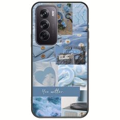 Aesthetic Blue Oppo Reno 12 5G Black TPU (Μαύρη Σιλικόνη)