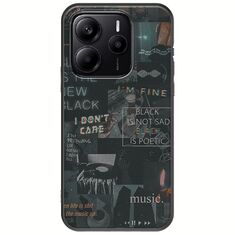 Aesthetic Black Xiaomi Redmi Note 14 5G Black TPU (Μαύρη Σιλικόνη)