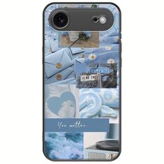 Aesthetic Blue iPhone Air Black TPU (Μαύρη Σιλικόνη)