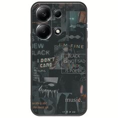 Aesthetic Black Xiaomi Redmi Note 14S Black TPU (Μαύρη Σιλικόνη)