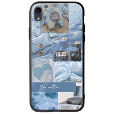 Aesthetic Blue iPhone XR Groove TPU (Tempered Glass και TPU)