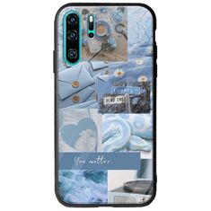 Aesthetic Blue Huawei P30 Pro Groove TPU (Tempered Glass και TPU)