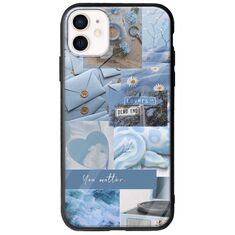 Aesthetic Blue iPhone 12 Groove TPU (Tempered Glass και TPU)
