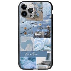 Aesthetic Blue iPhone 12 Pro Max Groove TPU (Tempered Glass και TPU)