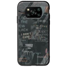 Aesthetic Black Xiaomi Poco X3 NFC / X3 Pro Groove TPU (Tempered Glass και TPU)