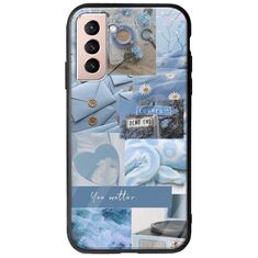 Aesthetic Blue Samsung Galaxy S21 Groove TPU (Tempered Glass και TPU)