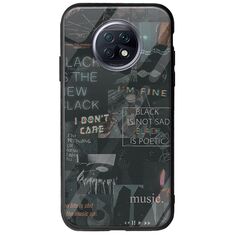 Aesthetic Black Xiaomi Redmi Note 9T 5G Groove TPU (Tempered Glass και TPU)