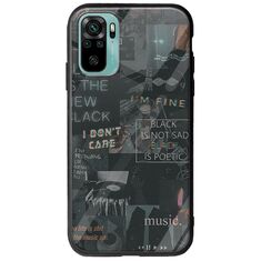Aesthetic Black Xiaomi Redmi Note 10 / 10s Groove TPU (Tempered Glass και TPU)