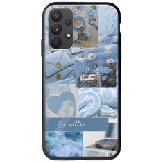 Aesthetic Blue Samsung Galaxy A32 4G Groove TPU (Tempered Glass και TPU)