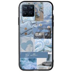 Aesthetic Blue Realme 8 / 8 Pro Groove TPU (Tempered Glass και TPU)