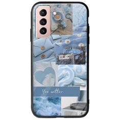 Aesthetic Blue Samsung Galaxy S22 Groove TPU (Tempered Glass και TPU)