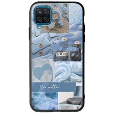 Aesthetic Blue Samsung Galaxy M12 Groove TPU (Tempered Glass και TPU)