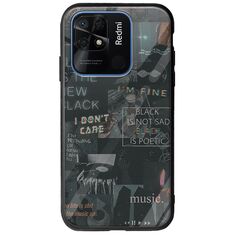 Aesthetic Black Xiaomi Redmi 10C Groove TPU (Tempered Glass και TPU)