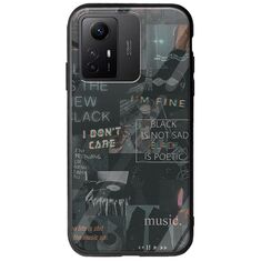 Aesthetic Black Xiaomi Redmi Note 12S Groove TPU (Tempered Glass και TPU)