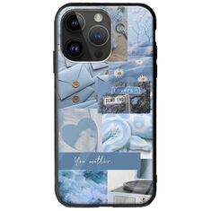 Aesthetic Blue iPhone 15 Pro Max Groove TPU (Tempered Glass και TPU)