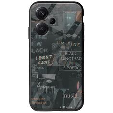 Aesthetic Black Xiaomi Redmi Note 13 Pro Plus 5G Groove TPU (Tempered Glass και TPU)