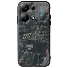 Aesthetic Black Xiaomi Redmi Note 13 Pro 4G Groove TPU (Tempered Glass και TPU)