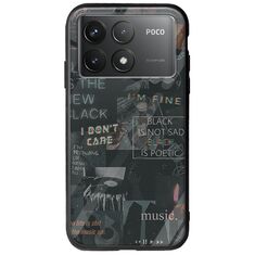 Aesthetic Black Xiaomi Poco F6 Pro 5G Groove TPU (Tempered Glass και TPU)