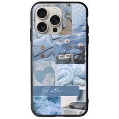 Aesthetic Blue iPhone 16 Pro Groove TPU (Tempered Glass και TPU)